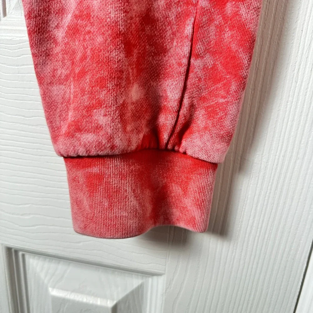 Sniper Gang Kodak Black Glee Men Red Acid Wash Tie Dye Joggers Logo Sweatpants M